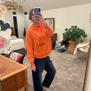 Urban Outfitters Orange Patch Hoodie